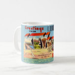 Retro Key West Greeting Coffee Mug<br><div class="desc">Exceptional old postcard featuring Key West, Florida repurposed!</div>