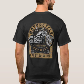 Retro Key West Motorcycle T-Shirt