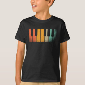 Retro Keyboard Piano Keys Musical Instrument T-Shirt