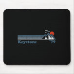 Retro Keystone Ski Resort Colorado Snowboard Skiin Mouse Pad