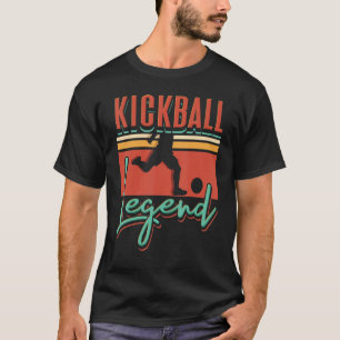 Retro Kickball Legend Sports Vintage Kick Ball Pla T-Shirt
