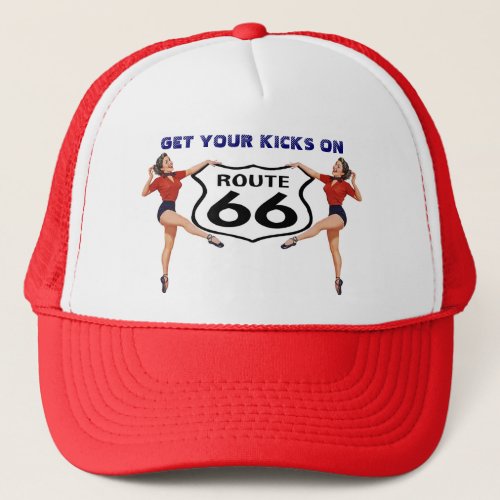 RETRO KICKS HAT  GET YOUR KICKS ON ROUTE 66