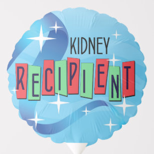 Retro Kidney Recipient w/ Donate Life 2 sided Balloon