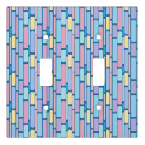 Retro Kids Colorful Geometric Light Switch Cover
