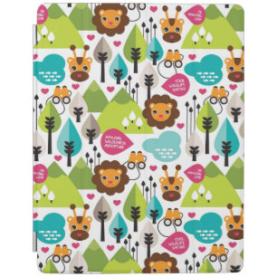 retro kids safari lion wildlife iPad smart cover