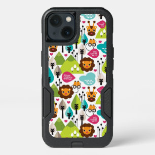 retro kids safari lion wildlife iPhone 13 case