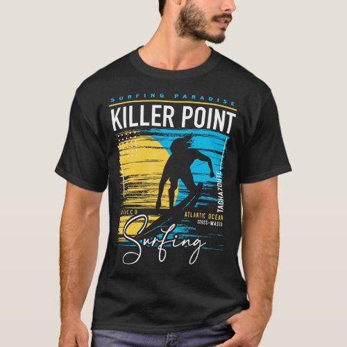 Retro Killer Point Surfing Surfers Paradise Surf M T_Shirt