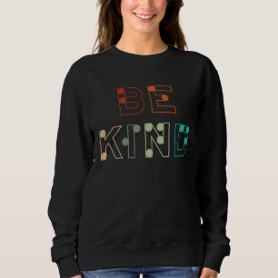 Retro Kind Love Learn Braille Language Braille Alp Sweatshirt
