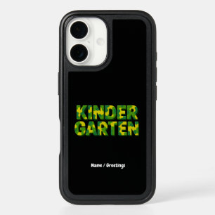 Retro Kindergarten Boys Teacher Camouflage Funny iPhone 16 Case