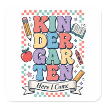 Retro Kindergarten Here I Come School