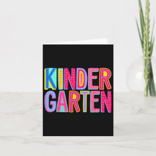 Retro Kindergarten Rainbow Vibes Teacher Kids Ck T Card