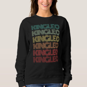 Retro King Leo Vibe Lion Zodiac Birthday Sign Astr Sweatshirt