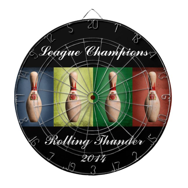 Retro King Pins Dartboard (Front)