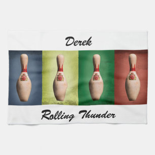 Retro King Pins Towel