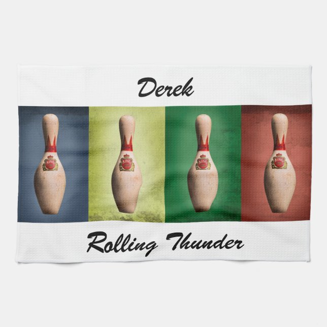 Retro King Pins Towel (Horizontal)