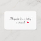 Retro Kissing Lips Cosmetology Referral Card