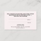 Retro Kissing Lips Cosmetology Referral Card