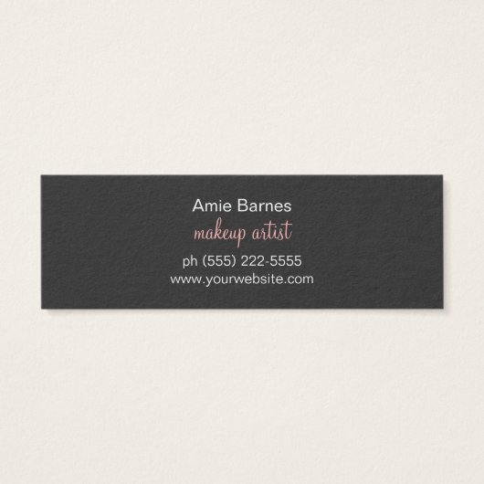 Retro Kissing Lips Cosmetology Referral Card (Back)