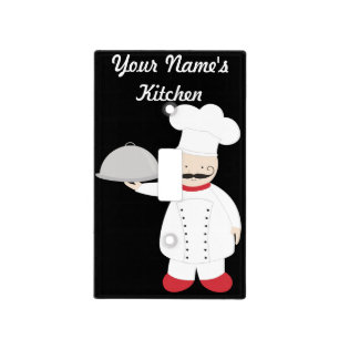 Retro Kitchen Chef Custom Light Switch Cover