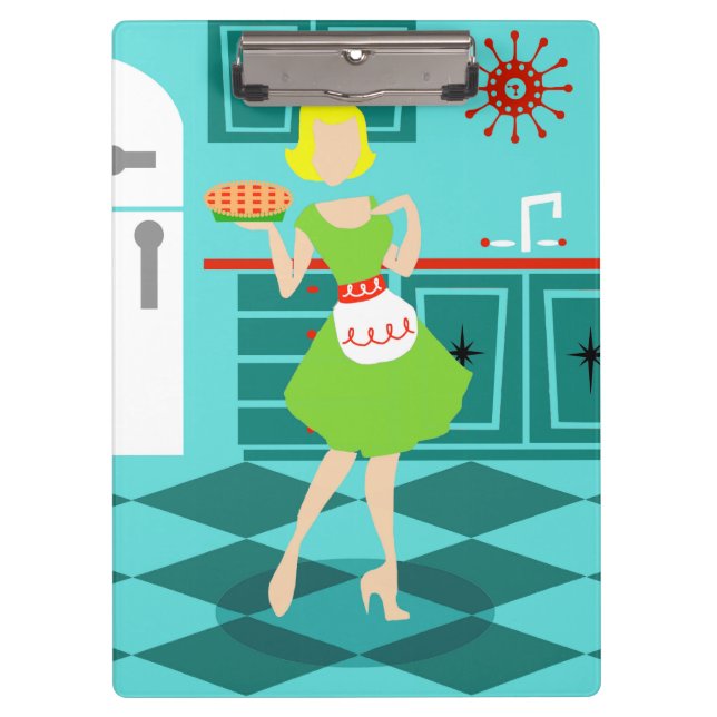 Retro Kitchen Clip Board (Front)