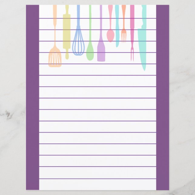 Retro Kitchen Cooking Utensils (Front)