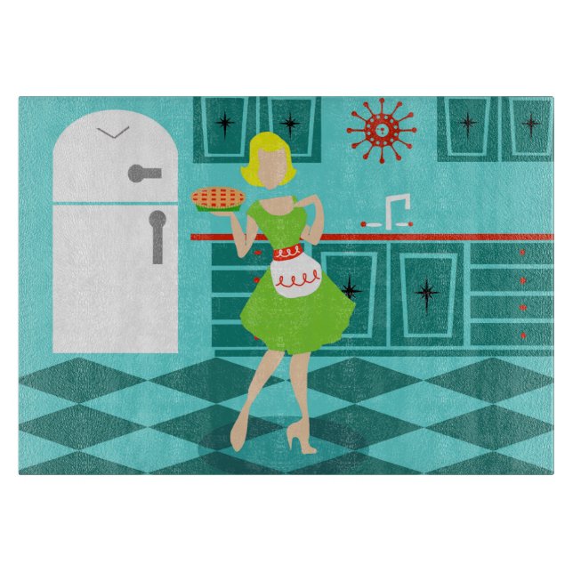 Retro Kitchen Cutting Board (Front)