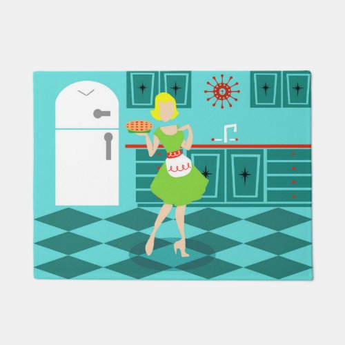 Retro Kitchen Door Mat