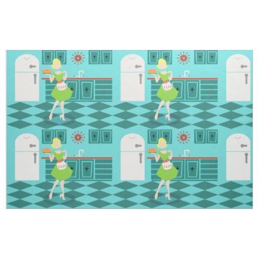 Retro Kitchen Fabric