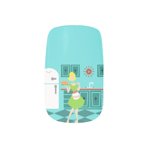 Retro Kitchen Minx Nail Art Decals