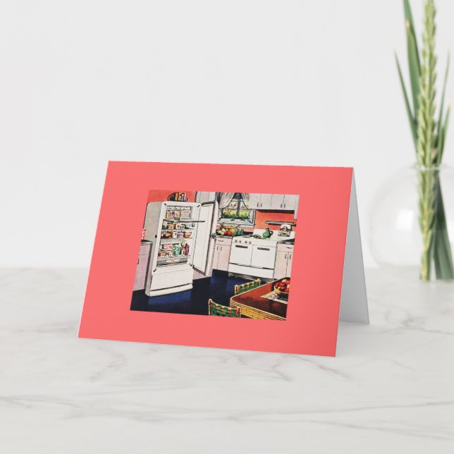 Retro Kitchen Mother's Day Card (Front)