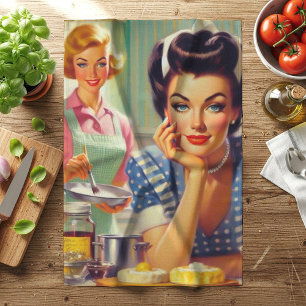 Retro Kitchen Painting Towel