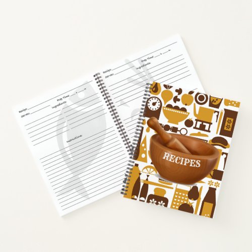 Retro Kitchen Recipe Notebook