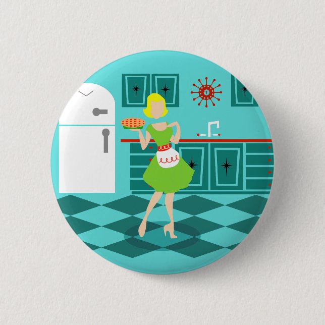 Retro Kitchen Round Button (Front)