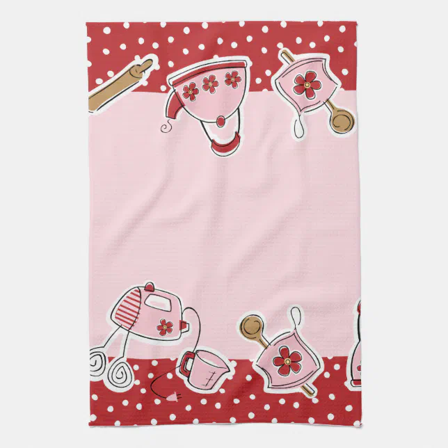 Retro Kitchen Towel | Zazzle