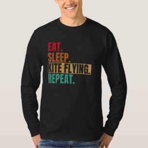 Retro Kite Flying Art For Men Women Kids Flyer Fly T-Shirt