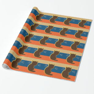 Retro Kitty Coco Wrapping Paper