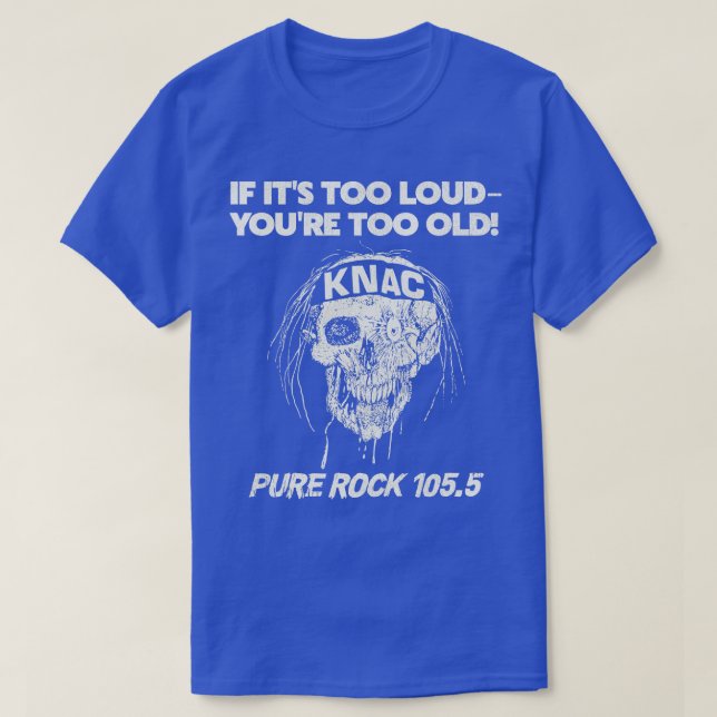 Retro KNAC 1055 Los Angeles Radio Station T-Shirt (Design Front)