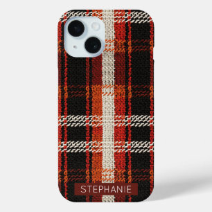 Retro Knit Patchwork - Cozy Autumn Boho Vintage (2 iPhone 15 Case