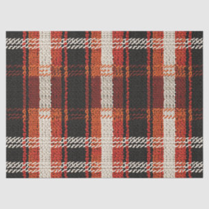 Retro Knit Patchwork - Cozy Autumn Boho Vintage 2 Tissue Paper