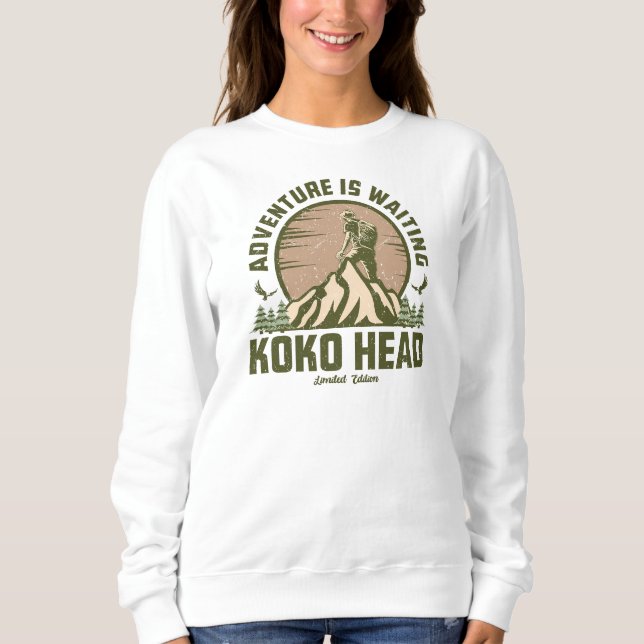 Retro Koko Head Hike  Sweatshirt (Front)