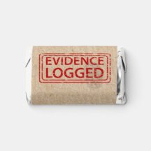 Retro Kraft Crime Evidence Label