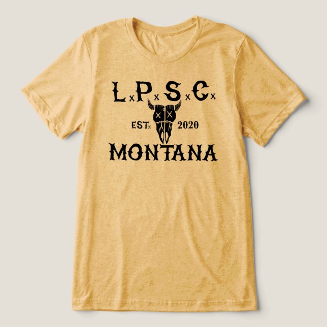 Retro L.P.S.C. Tri-Blend Shirt (Design Front)