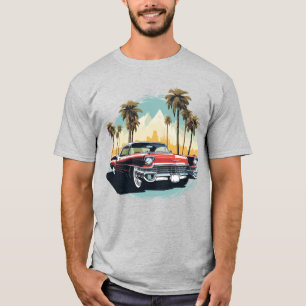 Retro LA Style Luxury Classic Vintage Car T-Shirt