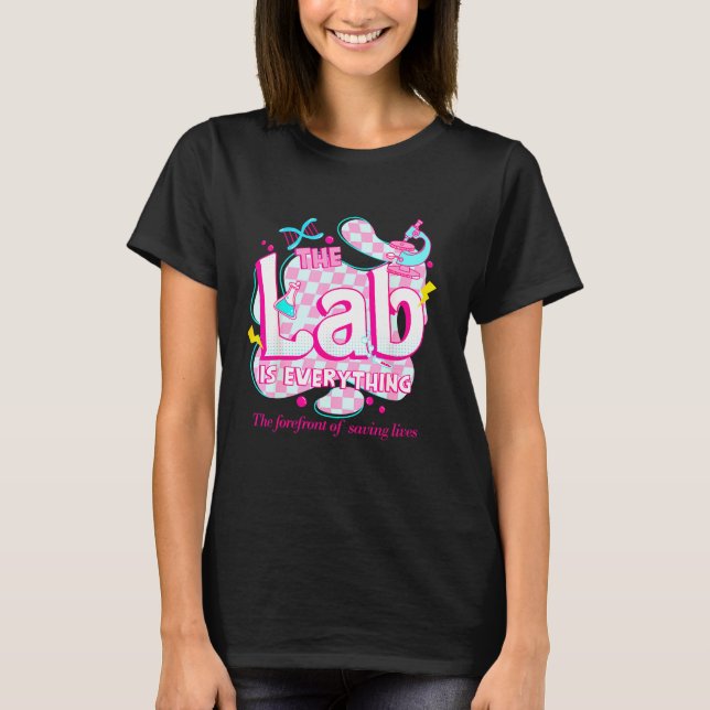 Retro Lab Week 2024 Medical Lab Tech Team Patient  T-Shirt (Front)