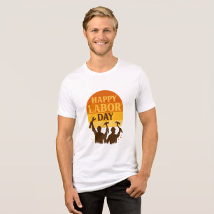 Retro Labor Day Vibe Tri-Blend Shirt