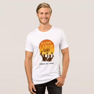Retro Labor Day Vibe Tri-Blend Shirt