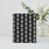 Retro Ladybug Art Print Pattern Ladybugs on Black (Standing Front)