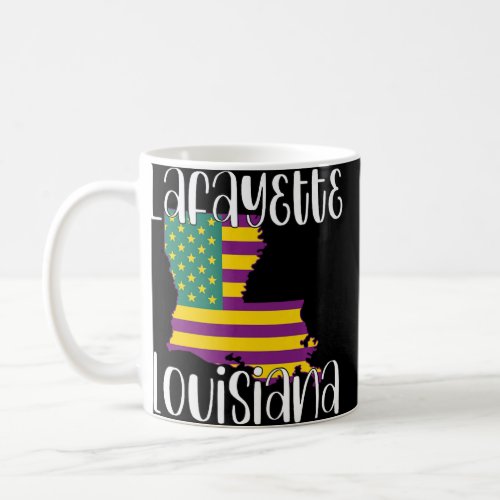 Retro Lafayette LA Louisiana City Apparel Souvenir Coffee Mug