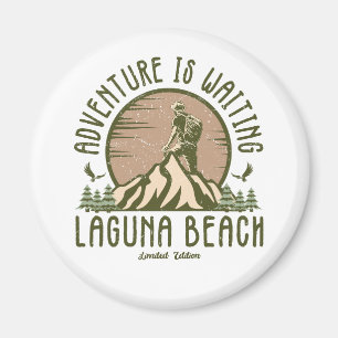 Retro Laguna Beach Hike  Magnet