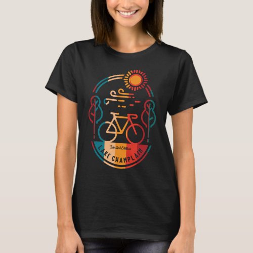 Retro Lake Champlain Bike Trail T_Shirt